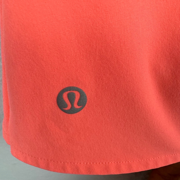 Lululemon Asymmetrical Pleated Tennis Skirt 0 Coral Mini w/ Built In Short NWOT - Picture 4 of 14